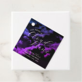 雲の上のプリンセス 黒い天の川 ブライダルシャワー フェイバータグ (インサイチュ)