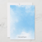 雲の上の喜び　エンゲージメントパーティー招待状 セーブザデート (裏面)