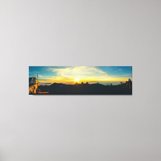 雲の上の夕日 キャンバスプリント (正面)