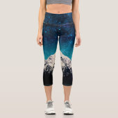 雲の上の夢のような銀河系の山 カプリレギンス (正面)