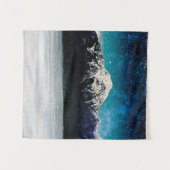 雲の上の夢のような銀河系の山 タペストリー (正面(横))