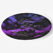 雲の上の幸せ 黒い天の川 結婚前お茶会 ペーパープレート (アングル)