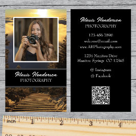 雲の上の日の出1 – 写真の白いスクリプト 名刺