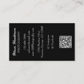 雲の上の日の出1 – 写真の白いスクリプト 名刺 (裏面)