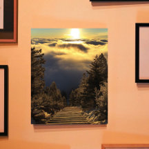 雲の上の晴れた朝