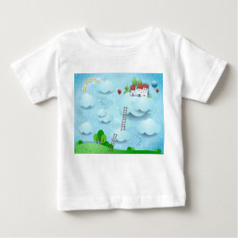 雲の上の村 ベビーTシャツ