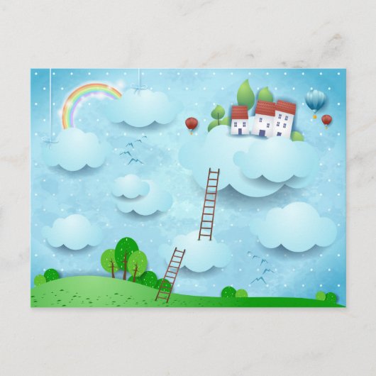 雲の上の村 ポストカード (正面)