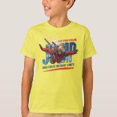 雲の上の自由を感じるスカイダイビング | キッズ Tシャツ (正面)
