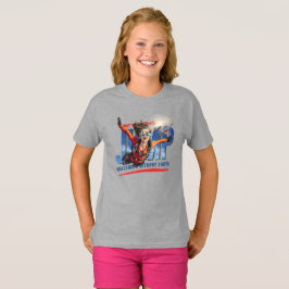 雲の上の自由を感じるスカイダイビング | キッズ Tシャツ