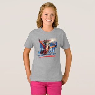雲の上の自由を感じるスカイダイビング キッズ Tシャツ