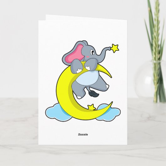 雲の上の象 カード (裏面)