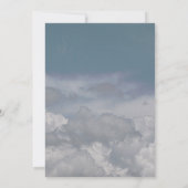 雲の上の青い空の卒業パーティー 招待状 (裏面)