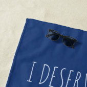 雲の上の飛行機（カスタマイズ可能） ビーチタオル (インサイチュ)