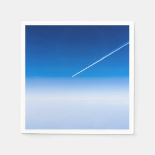 雲の上の飛行 スタンダードカクテルナプキン (正面)