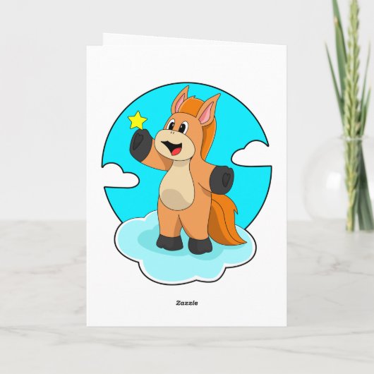 雲の上の馬 カード (裏面)