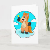 雲の上の馬 カード (正面)