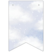 雲の上の9番 夢のような空のほのかな青 バンティングフラッグ (第1の旗)