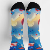 雲の上 ソックス (上部)