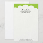 雲の上 – 火星緑 便箋 (正面/裏面)