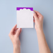 雲の上 – 紫 チラシ (手)