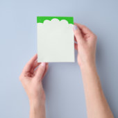 雲の上 – 緑 チラシ (手)