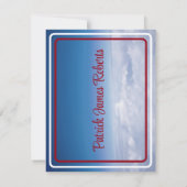 『雲の上』赤帽の卒業 招待状 (裏面)