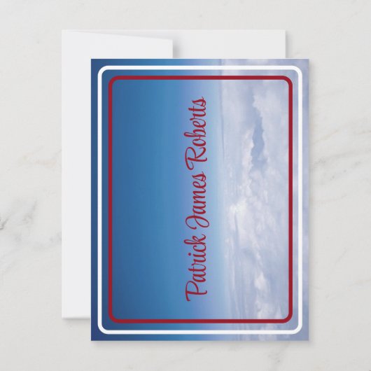 『雲の上』赤帽の卒業 招待状 (裏面)