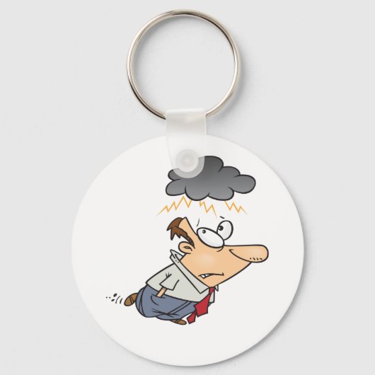 雲の下にいる人 キーホルダー (正面)