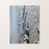 雲の下のヒマラヤ山脈 – チベット ジグソーパズル (縦)