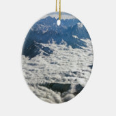 雲の下のヒマラヤ山脈 – チベット セラミックオーナメント (右)
