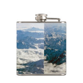 雲の下のヒマラヤ山脈 - チベット フラスク (裏面)