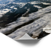 雲の下のヒマラヤ山脈 – チベット ポスター (角)