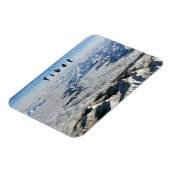 雲の下のヒマラヤ山脈 - チベット マグネット (左側)