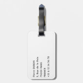 雲の下のヒマラヤ山脈 – チベット ラゲッジタグ (裏面縦)