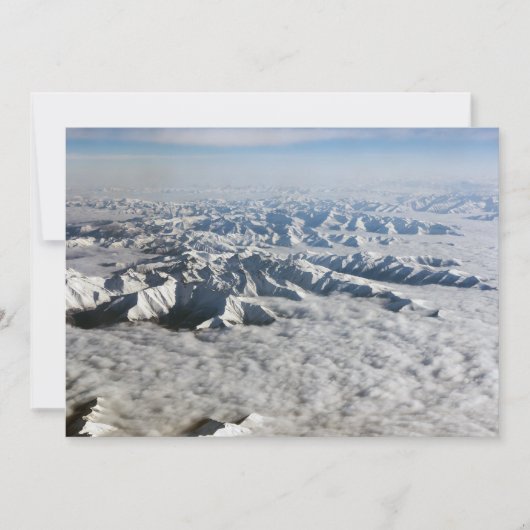 雲の下のヒマラヤ山脈 - チベット 招待状 (正面)