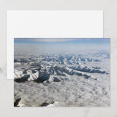 雲の下のヒマラヤ山脈 - チベット 招待状 (正面/裏面)