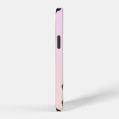 雲の下の白いコンクリートの建物 iPhoneケース (右側面)
