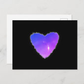 雲の中で消えたハートバレンタインの愛 シーズンポストカード (正面/裏面)