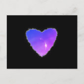 雲の中で消えたハートバレンタインの愛 シーズンポストカード (正面)