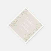 雲の中で赤ちゃんシャワーナプキン スタンダードカクテルナプキン (角)