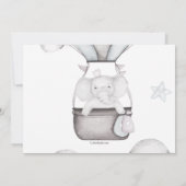 雲の中で 招待状 (裏面)