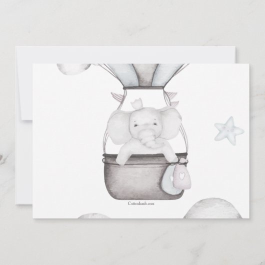 雲の中で 招待状 (裏面)