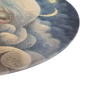 雲の中に自分の夢のチタニアを作る カッティングボード (角)