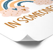 雲の中に虹を見せる ポスター (角)