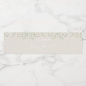 雲の中に赤ちゃんシャワー飲料ラベルセット ペットボトルラベル (シングルラベル)