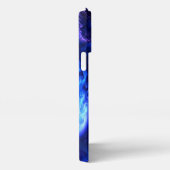 雲の中に青と紫 iPhoneケース (右側面)