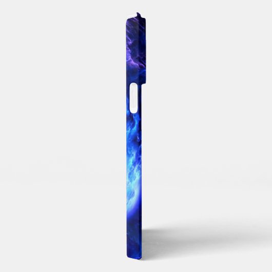 雲の中に青と紫 iPhoneケース (右側面)