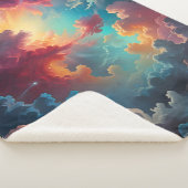 雲の中のオーロラ シェルパブランケット (3/4)