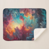 雲の中のオーロラ シェルパブランケット (正面(横))