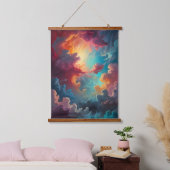 雲の中のオーロラ 吊り下げ型タペストリー (寝室)